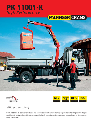 Хидравлични товарни кранове Palfinger PK 11001 K