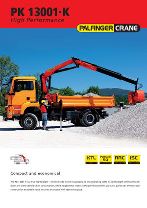 Хидравлични товарни кранове Palfinger PK 13001 K B