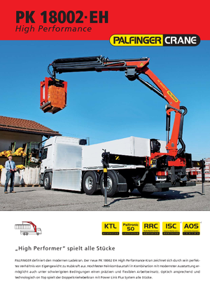 Хидравлични товарни кранове Palfinger PK 18002-EH E