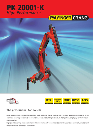 Хидравлични товарни кранове Palfinger PK 20001-K A
