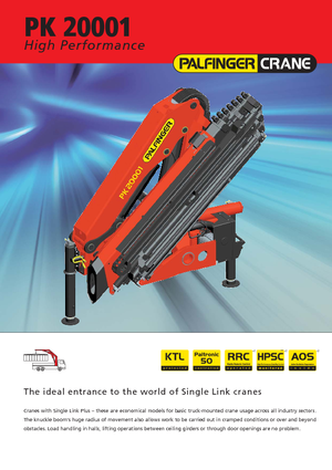 Хидравлични товарни кранове Palfinger PK 20001 LA 4 HPLS