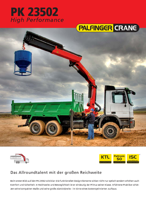 Хидравлични товарни кранове Palfinger PK 23502 E