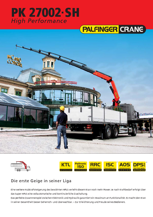 Хидравлични товарни кранове Palfinger PK 27002 SH F