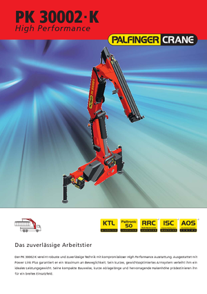 Хидравлични товарни кранове Palfinger PK 30002-K A