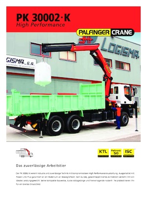 Хидравлични товарни кранове Palfinger PK 30002-K A