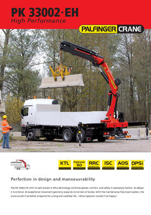 Хидравлични товарни кранове Palfinger PK 33002 EH E
