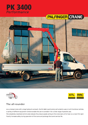 Хидравлични товарни кранове Palfinger PK 3400 A