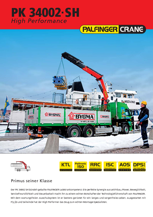 Хидравлични товарни кранове Palfinger PK 34002 SH D