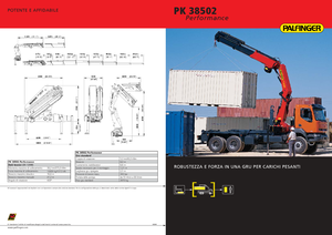 Хидравлични товарни кранове Palfinger PK 38502 E