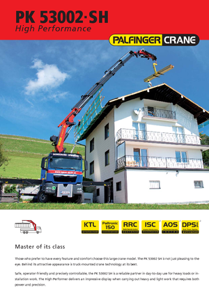 Хидравлични товарни кранове Palfinger PK 53002 SH F
