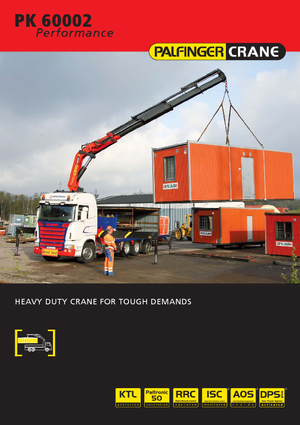 Хидравлични товарни кранове Palfinger PK 60002 HPLS E