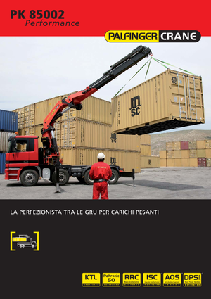 Хидравлични товарни кранове Palfinger PK 85002 HPLS F