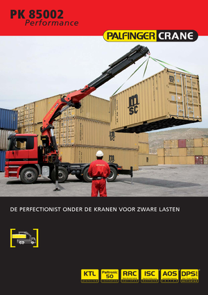 Хидравлични товарни кранове Palfinger PK 85002 HPLS F