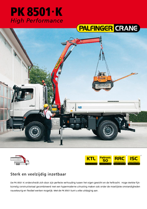 Хидравлични товарни кранове Palfinger PK 8501 K
