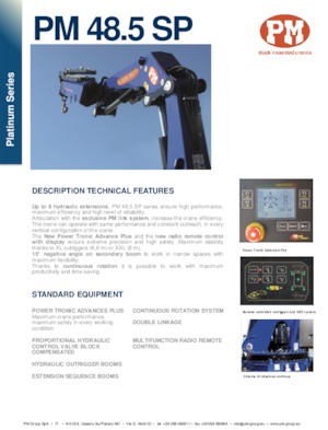 Хидравлични товарни кранове PM PM 48.5 SP