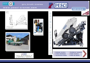 Хидравлични товарни кранове Pesci SE 205A