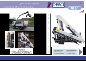 Хидравлични товарни кранове Pesci SE 37
