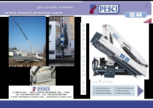 Хидравлични товарни кранове Pesci SE 44