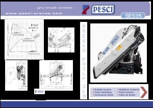 Хидравлични товарни кранове Pesci SE 535