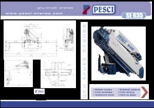 Хидравлични товарни кранове Pesci SE 635
