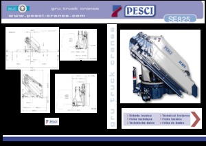Хидравлични товарни кранове Pesci SE 825