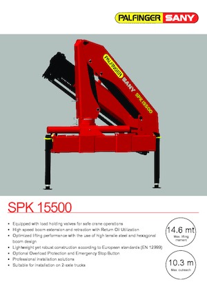 Хидравлични товарни кранове Sany SPK 15500 Std. 