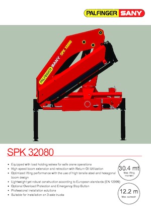 Хидравлични товарни кранове Sany SPK 32500 A