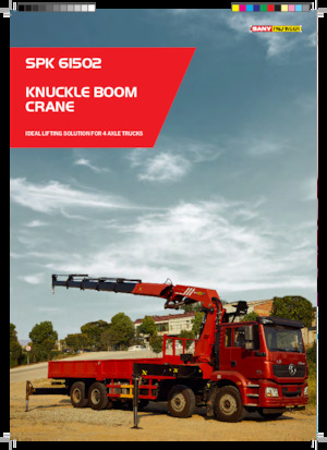 Хидравлични товарни кранове Sany SPK 61502 C