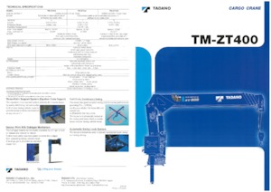 Хидравлични товарни кранове Tadano TM-ZT404