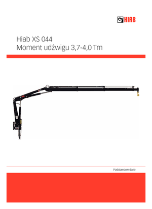 Хидравлични товарни кранове Hiab XS 044 D-4 CLX
