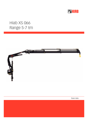 Хидравлични товарни кранове Hiab XS 066 D-3 HIDUO