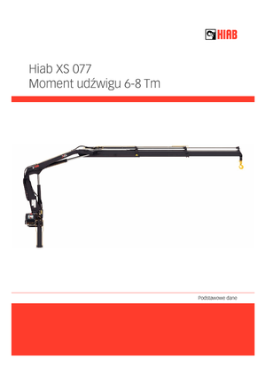 Хидравлични товарни кранове Hiab XS 077 B-2 HIDUO