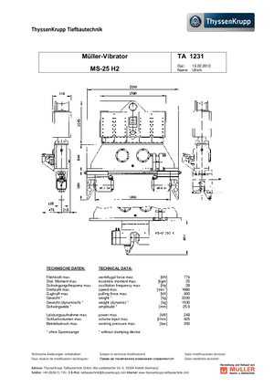 Вибрационни чукове Müller MS 25 H 2