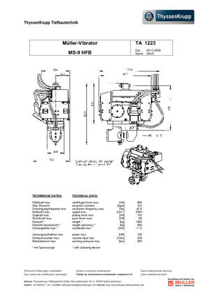 Вибрационни чукове Müller MS 9 HFB