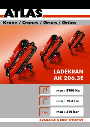 Хидравлични товарни кранове Atlas AK 206.3 E A4