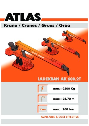 Хидравлични товарни кранове Atlas AK 600.2 T A27