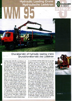 Хидравлични товарни кранове Ostroj WM 95 NT
