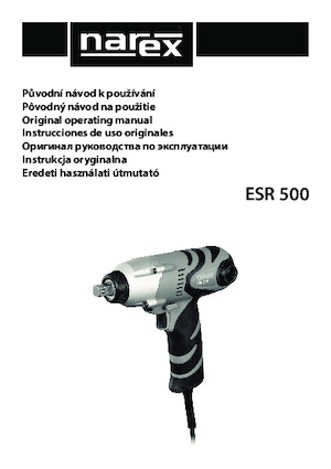 Ударни винтоверти и гаечни ключове Narex ESR 500