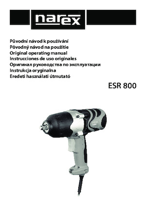 Ударни винтоверти и гаечни ключове Narex ESR 800