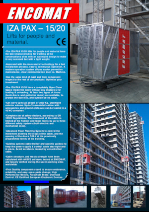 Промишлени подемници Encomat IZA PAX 15