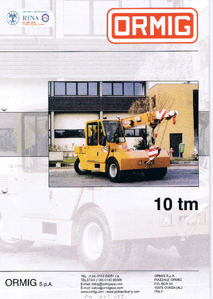 Промишлени подвижни кранове ORMIG 10 tm