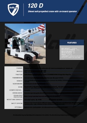 Промишлени подвижни кранове Valla 120 D 