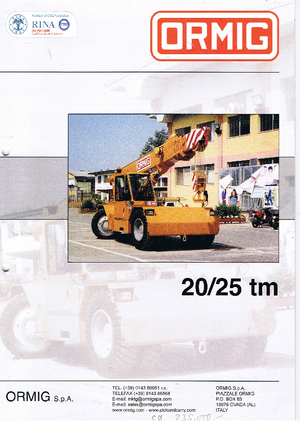 Промишлени подвижни кранове ORMIG 20 tm