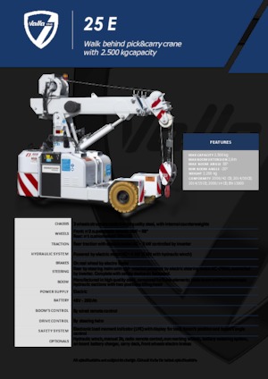 Промишлени подвижни кранове Valla 25 E 