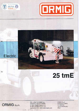 Промишлени подвижни кранове ORMIG 25 tmE