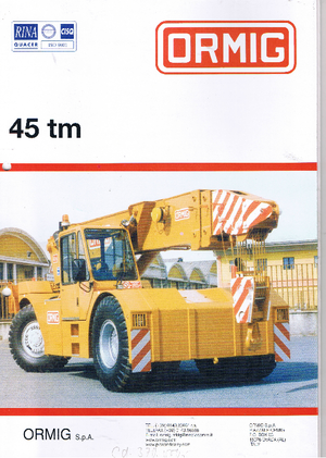 Промишлени подвижни кранове ORMIG 45 tm