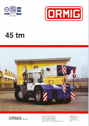 Промишлени подвижни кранове ORMIG 45 tm
