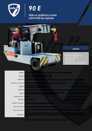 Промишлени подвижни кранове Valla 90 E