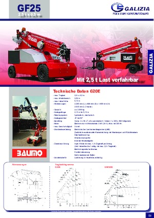 Промишлени подвижни кранове Galizia G 20 E