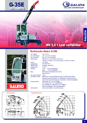 Промишлени подвижни кранове Galizia G 35 E
